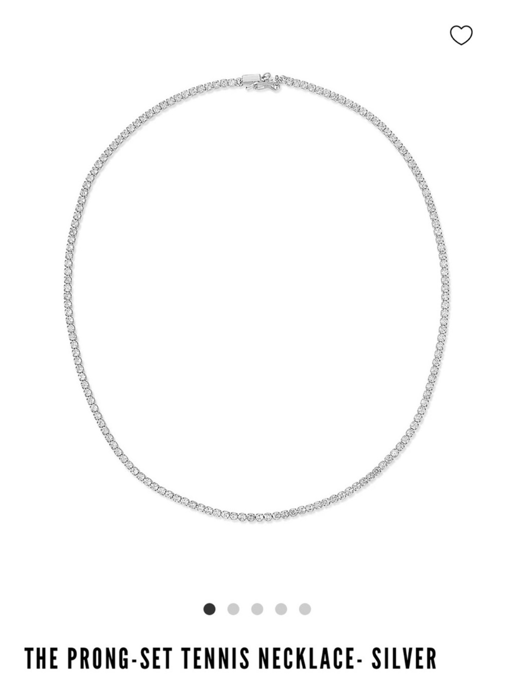 NEW Luv Aj Sparkling Tennis Necklace